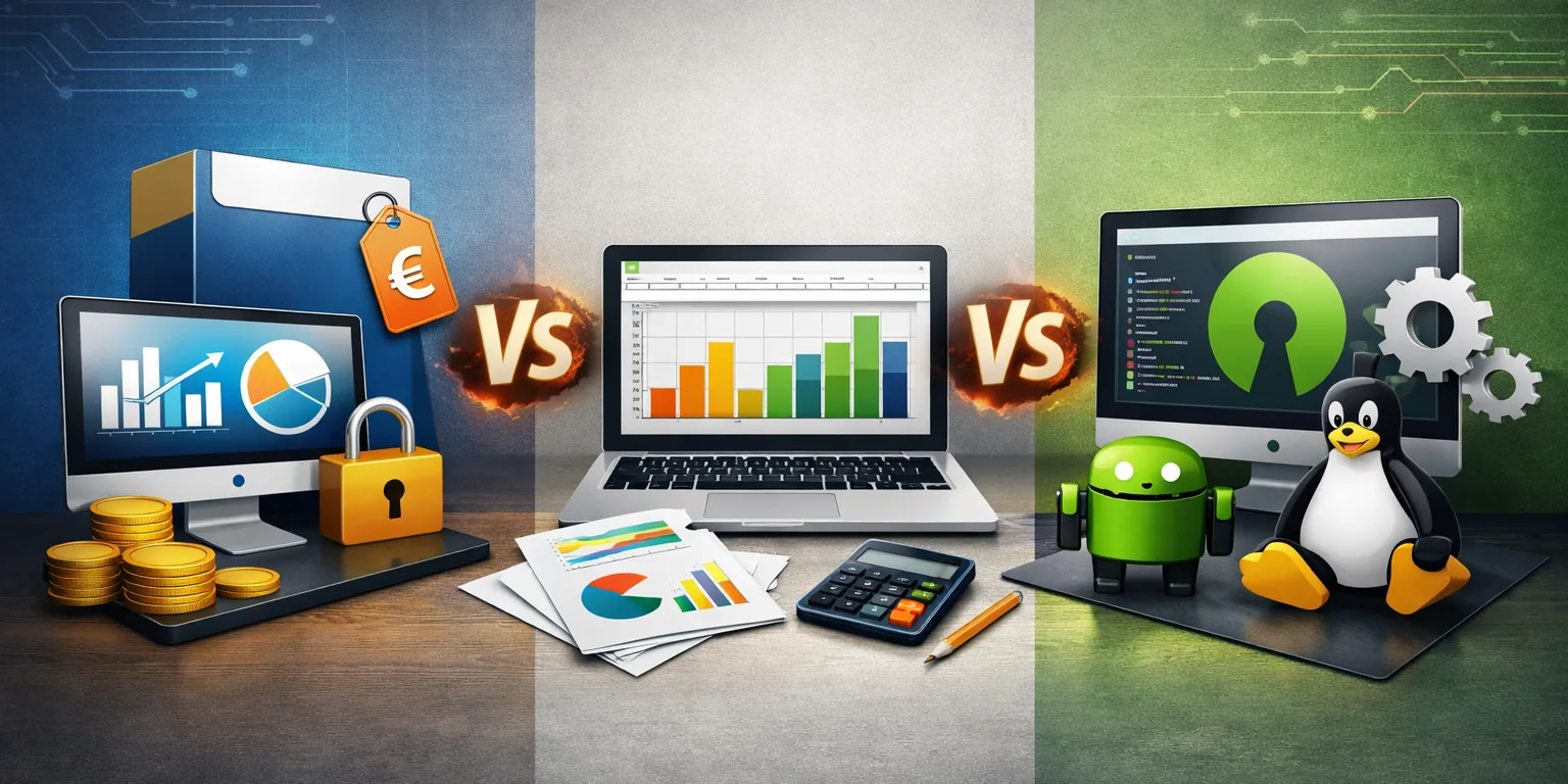 Spreadsheet, free app or paid software: what you risk and what you gain